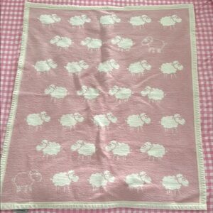 Pink Sheep Patterned Kids Blanket